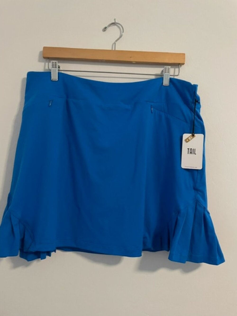 Tail Women's 18” Pull On Golf Skort -bright Blue - XL- NWT UPF 50